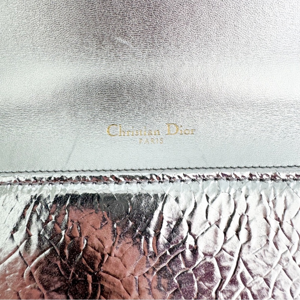 Christian Dior 💎 $3,900 Diorama Medium Metallic Leather Bag with package - Picture 12 of 16